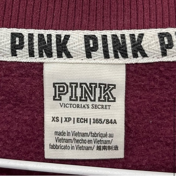 Victoria Secret PINK Burgundy Crewneck - Picture 4 of 6